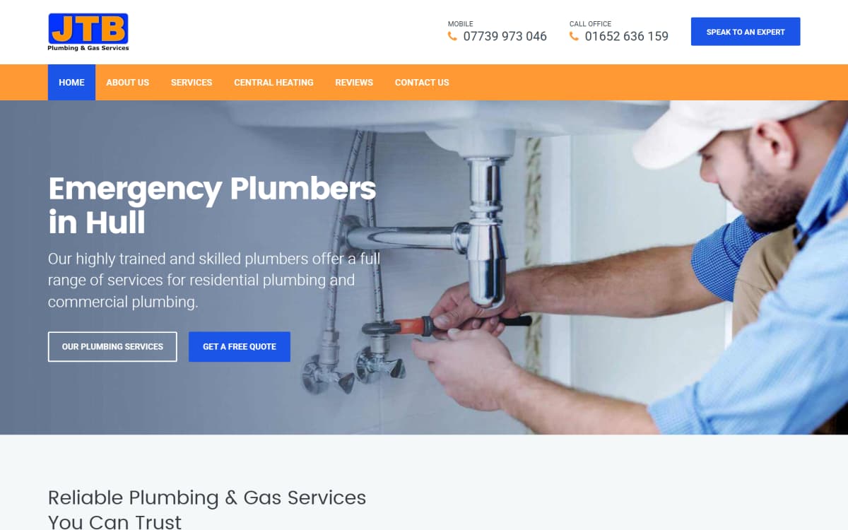 Plumbing Hull Site Design